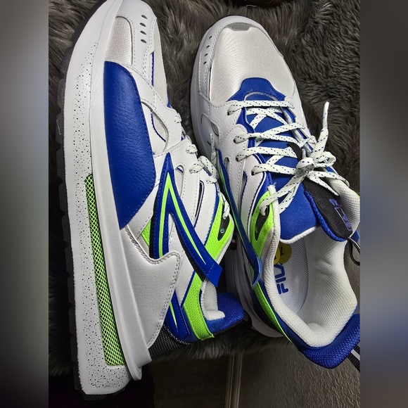 FILA Sandenal White Leather Lifestyle Men's Sneakers Shoes Big & Tall - Picture 9 of 16